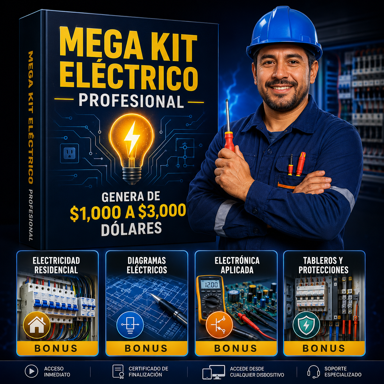 Mega Kit eléctrico profesional.