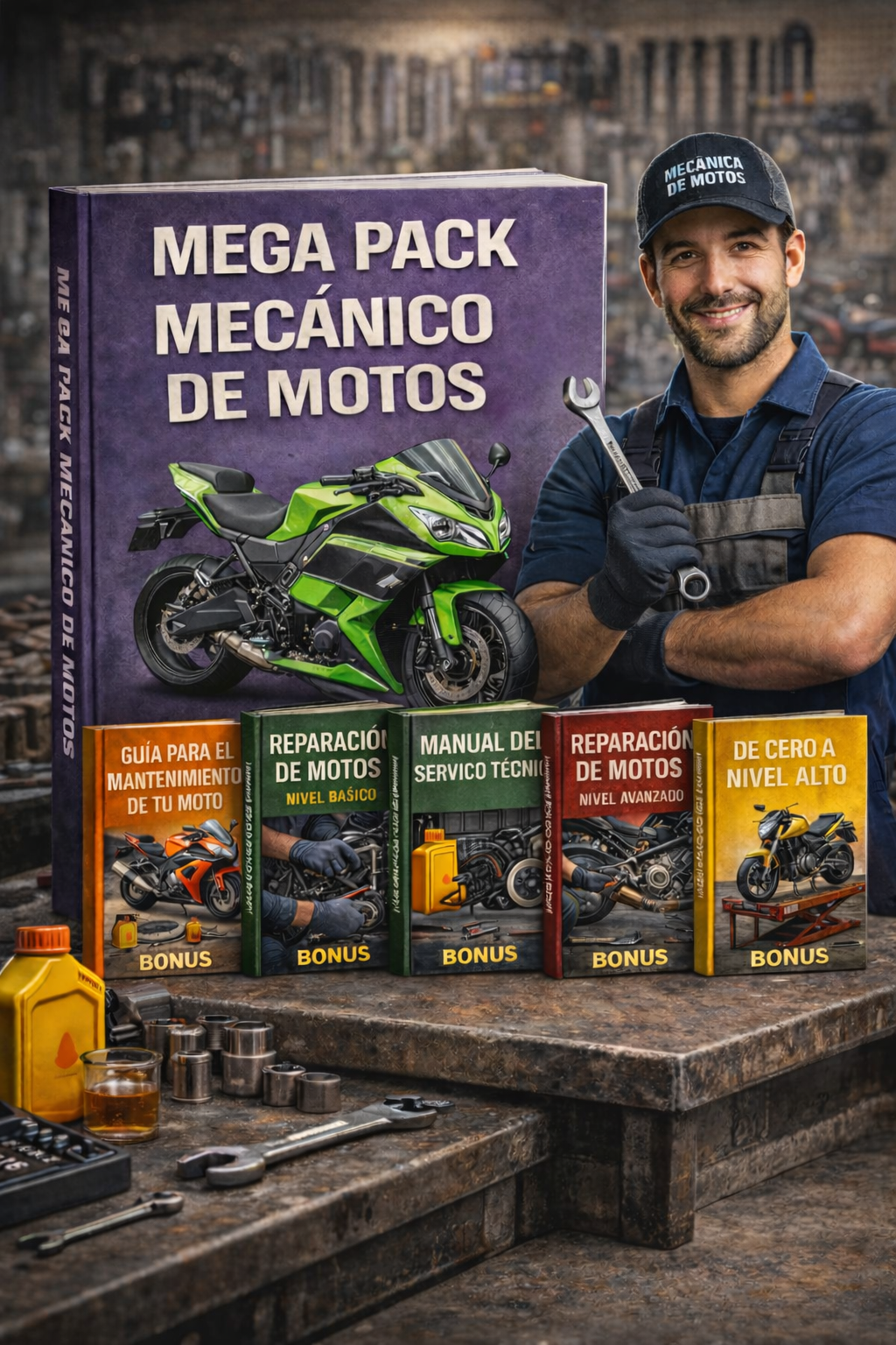 MEGA KIT MECANICO DE MOTOS